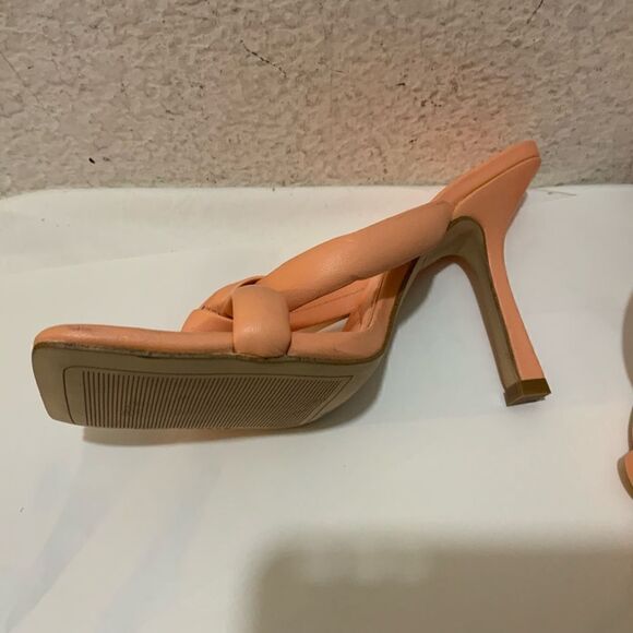 Gianni Bini Bement Leather Tubular Thong Dress Sandals corral - Picture 10 of 10